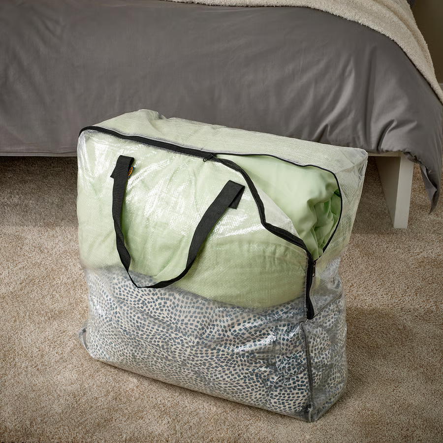 Heavy Duty Dustproof Pillow Packaging Bags With Reinforced Handle