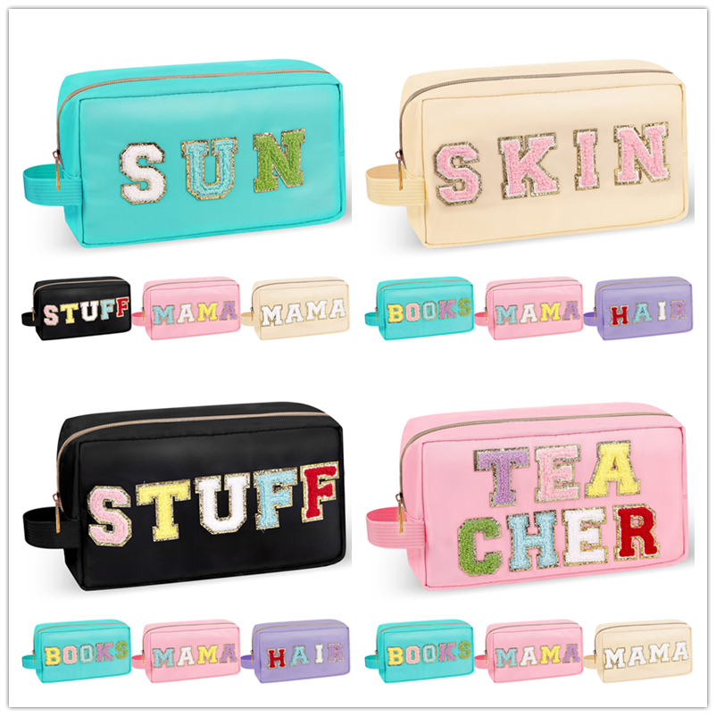 Luxury Cosmetic Bags With Custom Embroidery Logo